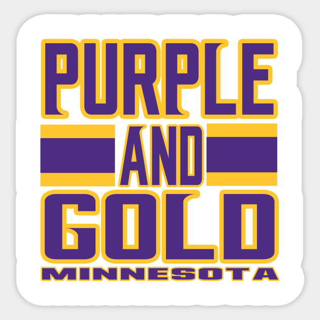 Minnesota LYFE Purple and Gold True Football Colors! Sticker by OffesniveLine